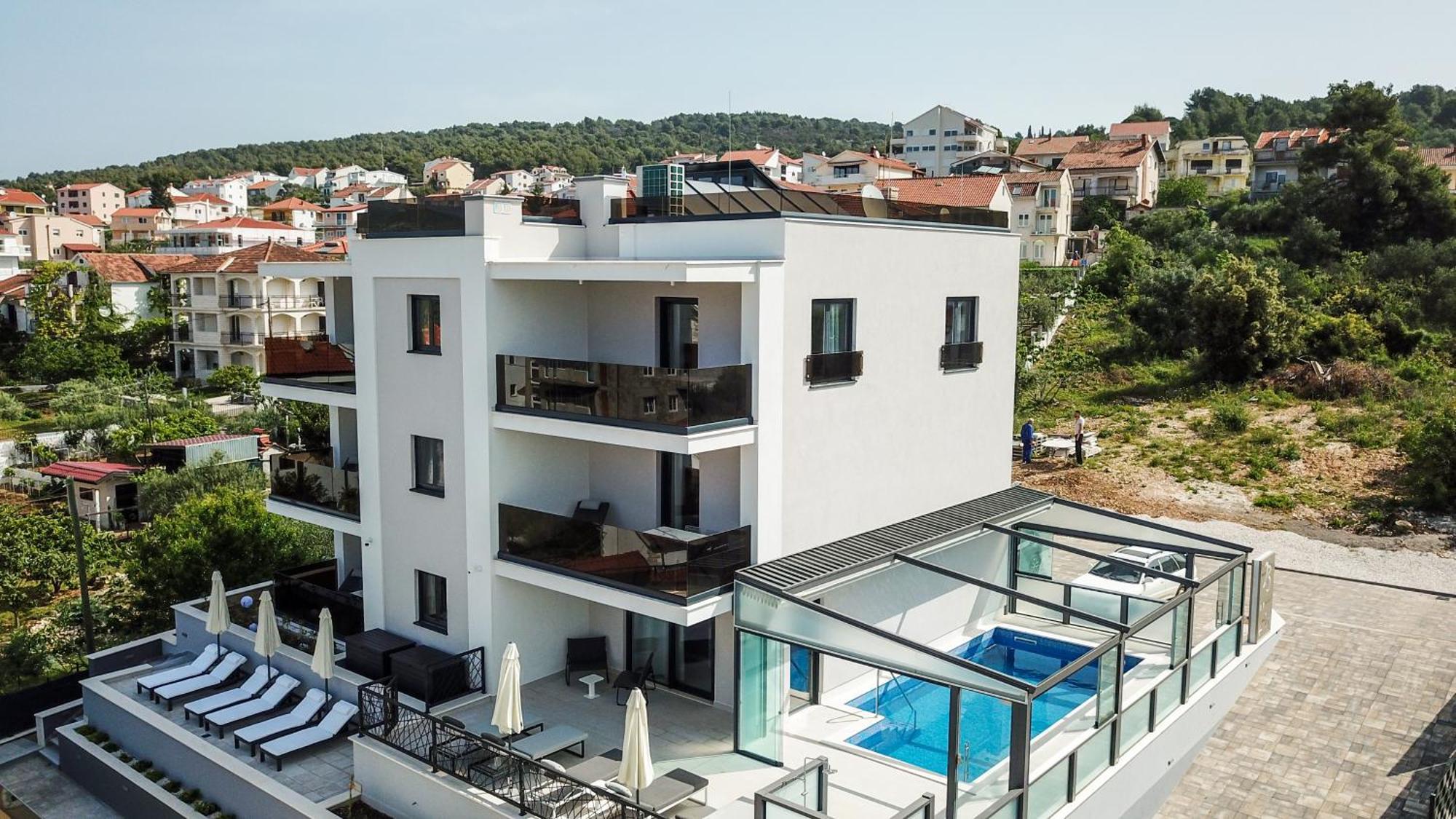 Villa 23 B Heated Pool Trogir Kültér fotó